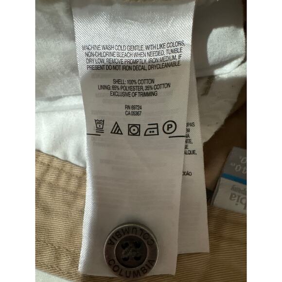 Columbia Men's Omni-Shade Cargo Shorts, Khaki/Tan, Size 40 - Picture 8 of 8